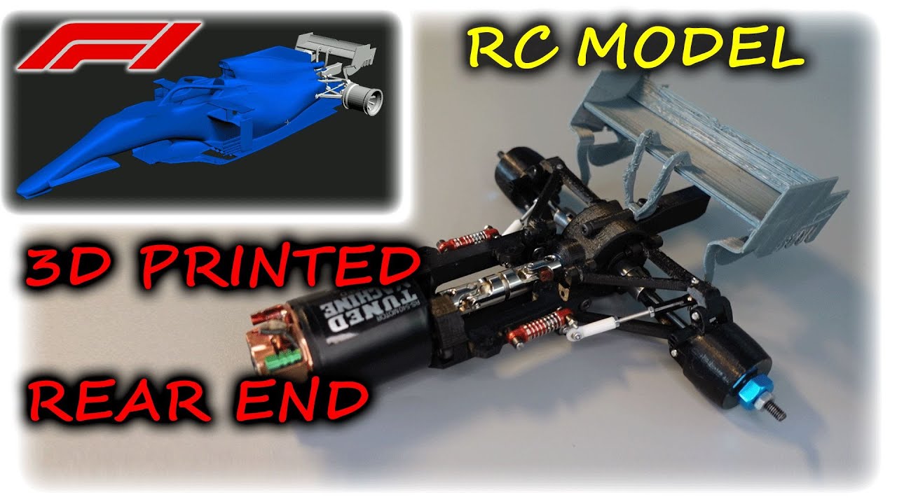 3d printed Formula1 RC car model - Part1 (rear end assembling) |  Alpine A521 2021