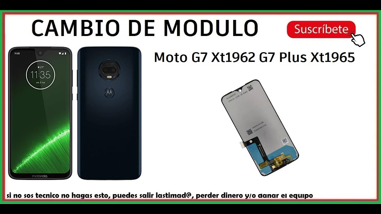 😎 Cambio de Modulo Moto G7 Xt1962 G7 Plus Xt1965 👉 #sanmar 👈 Como cambiar pantalla Motorola G7 Plus