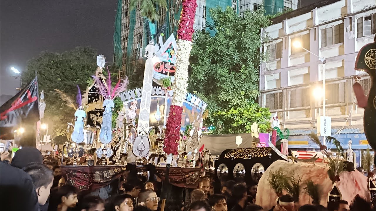 Mumbai Juloos 2025 | 9th moharram Honda Corner | Zanabia Imam bargah | Byculla Dongri #muharram