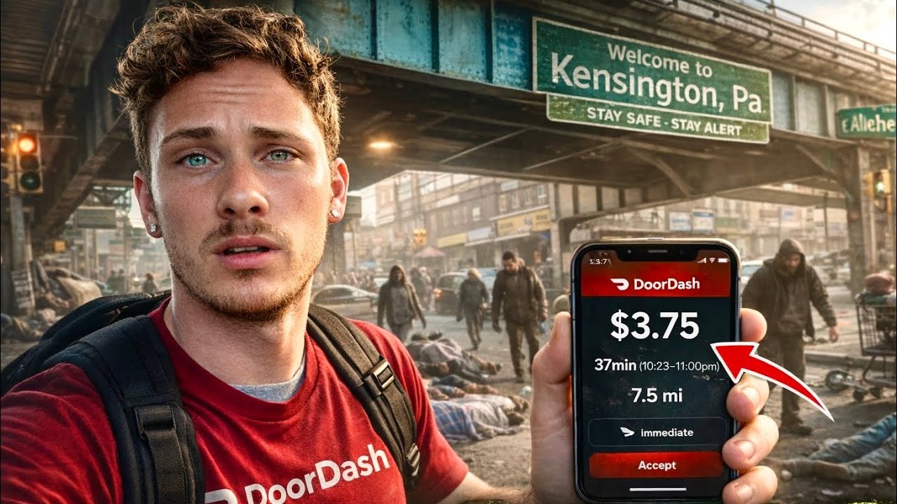 Я рисковал, работая курьером DoorDash в САМОМ опасном районе Америки… | Кенсингтон, Пенсильвания