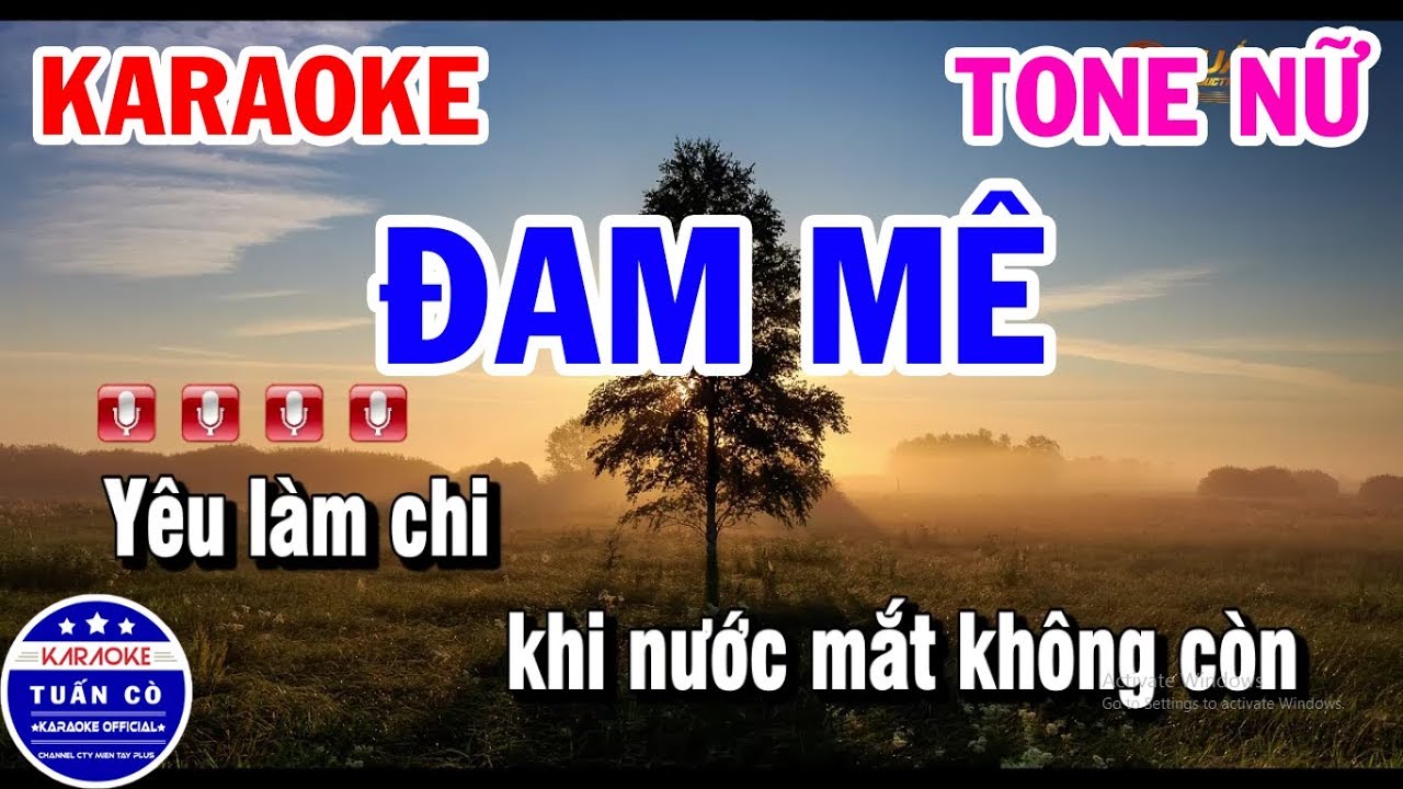 Karaoke Đam M&ecirc; Tone Nữ F#m Nhạc Sống | Tuấn C&ograve; Karaoke
