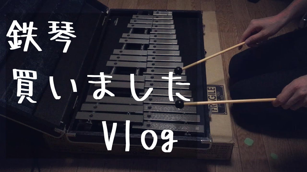 【Vlog】鉄琴を買いました。ヤマハ YG50D グロッケンシュピール #vlog #鉄琴 #楽器