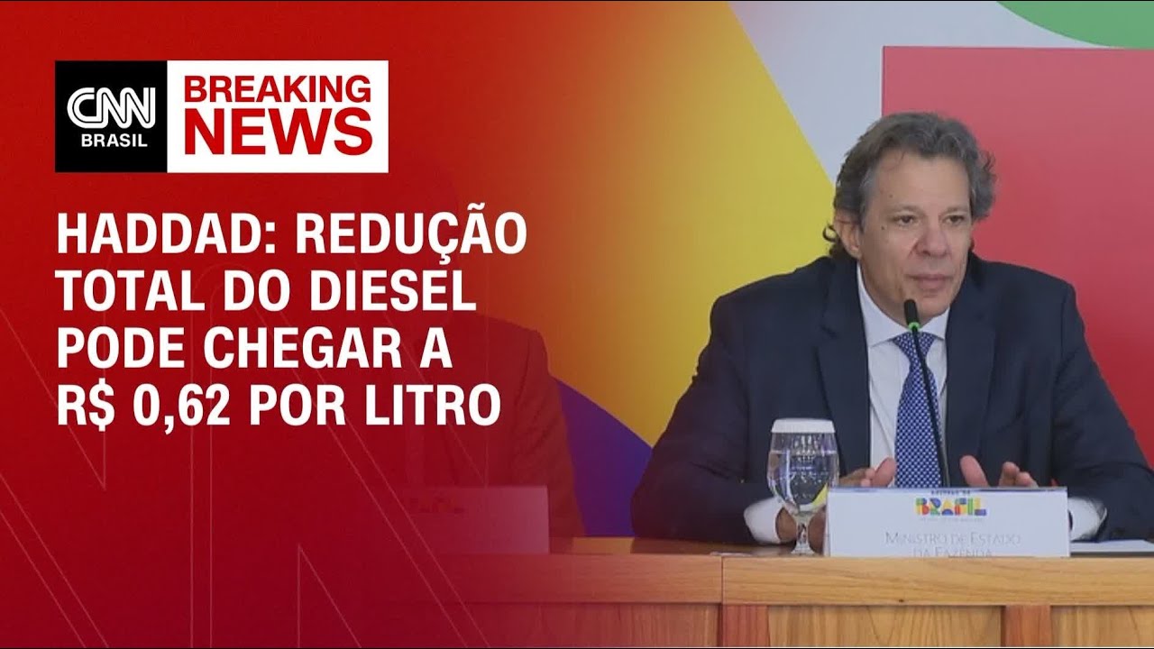 Haddad diz que zerar PIS e Cofins do diesel pode reduzir preço em até R$ 0,62 por litro | BASTIDORES