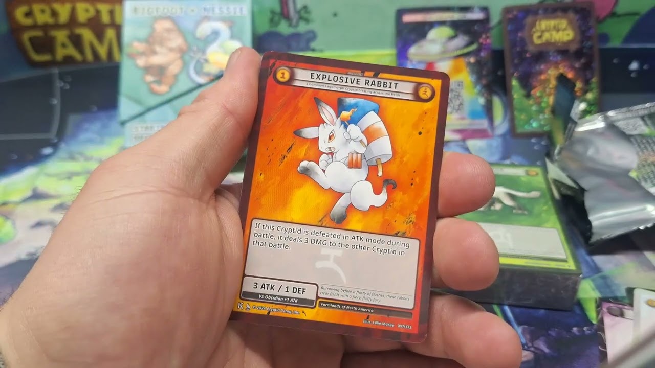 Opening a Cryptid Camp Proto pack, Proto 2 and Deck pack.