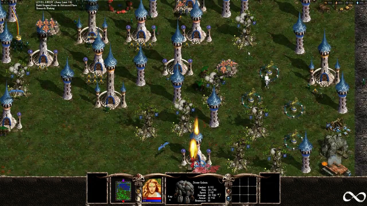 Warlords Battlecry III, AI Battle, Dark Dwarf vs Fey