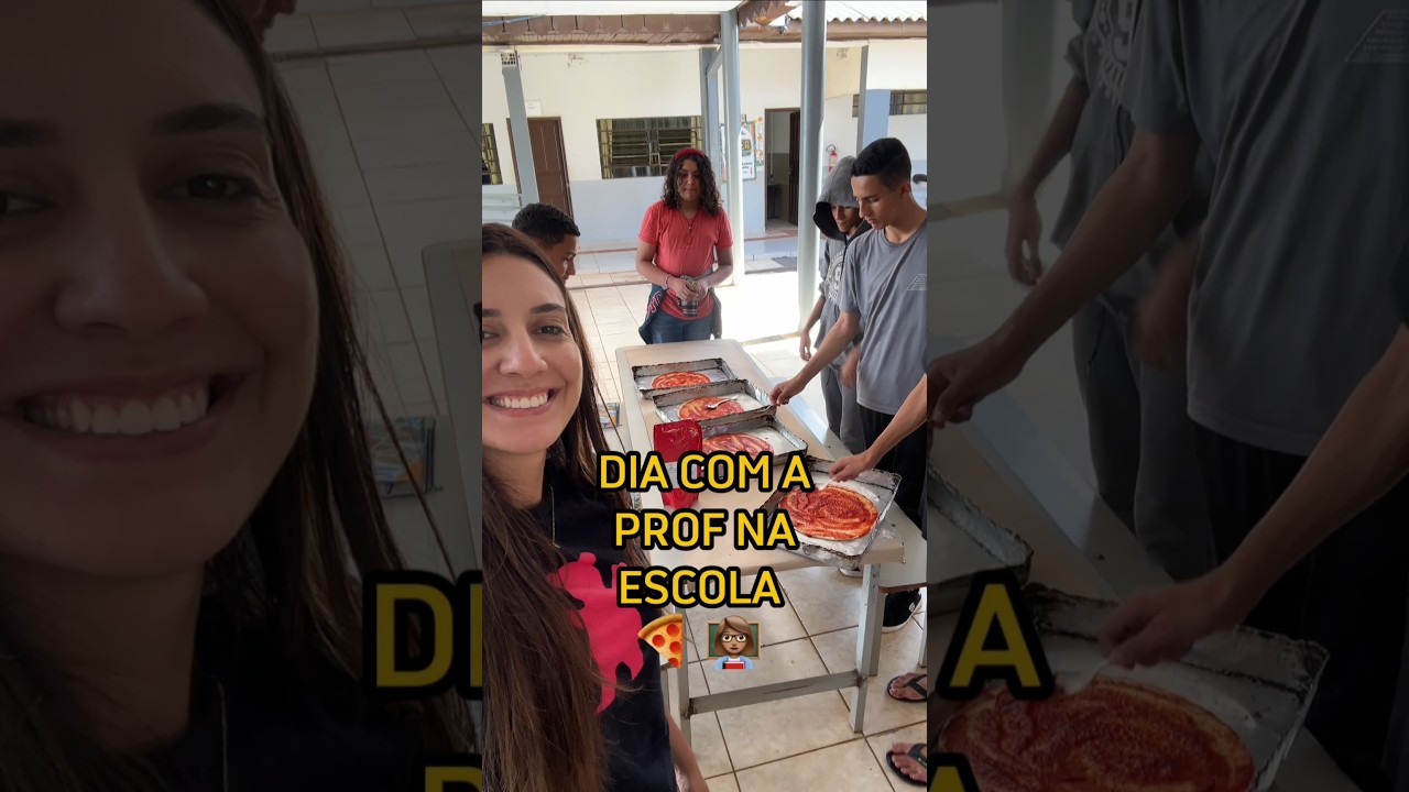 ROTINA de uma prof NA ESCOLA 👩&zwj;🏫👀 #professora #rotina #aula #escola #shorts