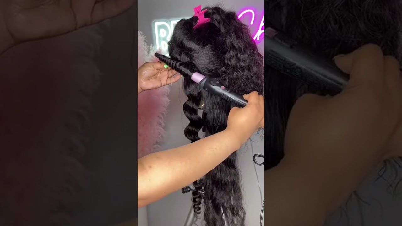 How to perfect wand curls on a wig🌞