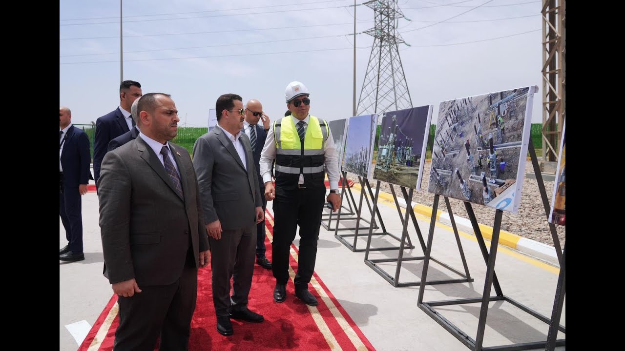 رئيس مجلس الوزراء يفتتح محطات تحويلية للضغط العالي في محطتي القدس والرشيد الكهربائيتين