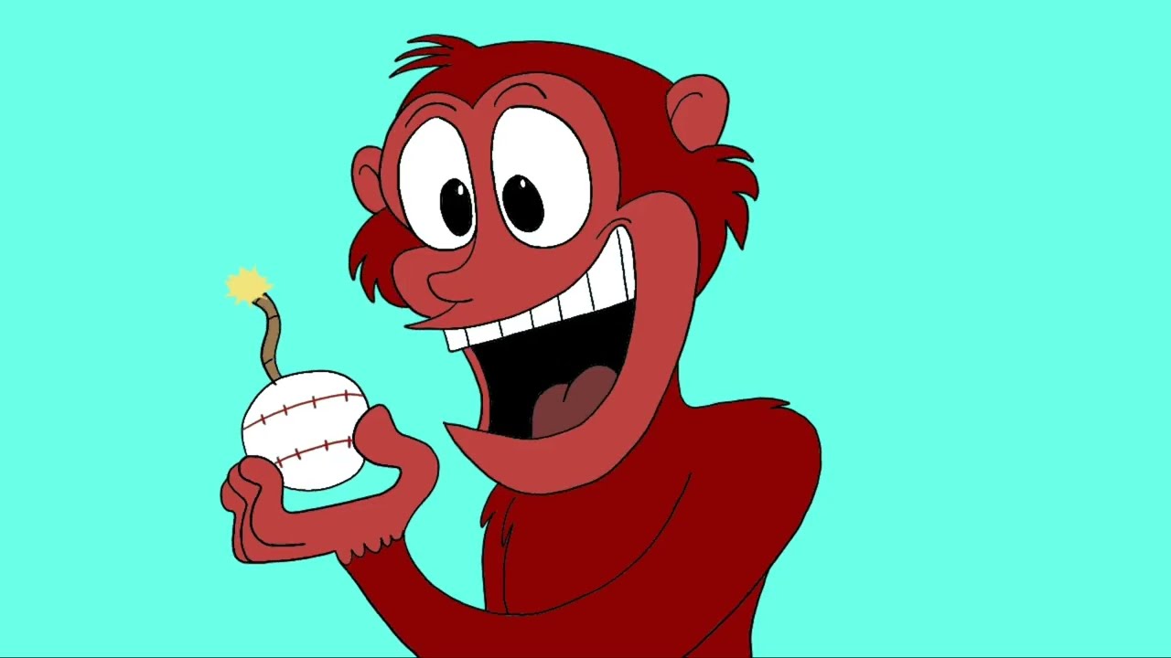Plucky and Pooma - The Baseball  Quick Animation 