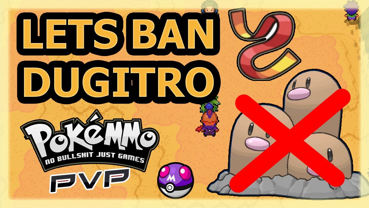 LETS SIGN A PETITION TO BAN DUGTRIO OR REMOVE ARENA TRAP! PokeMMO PvP with Live Commentary