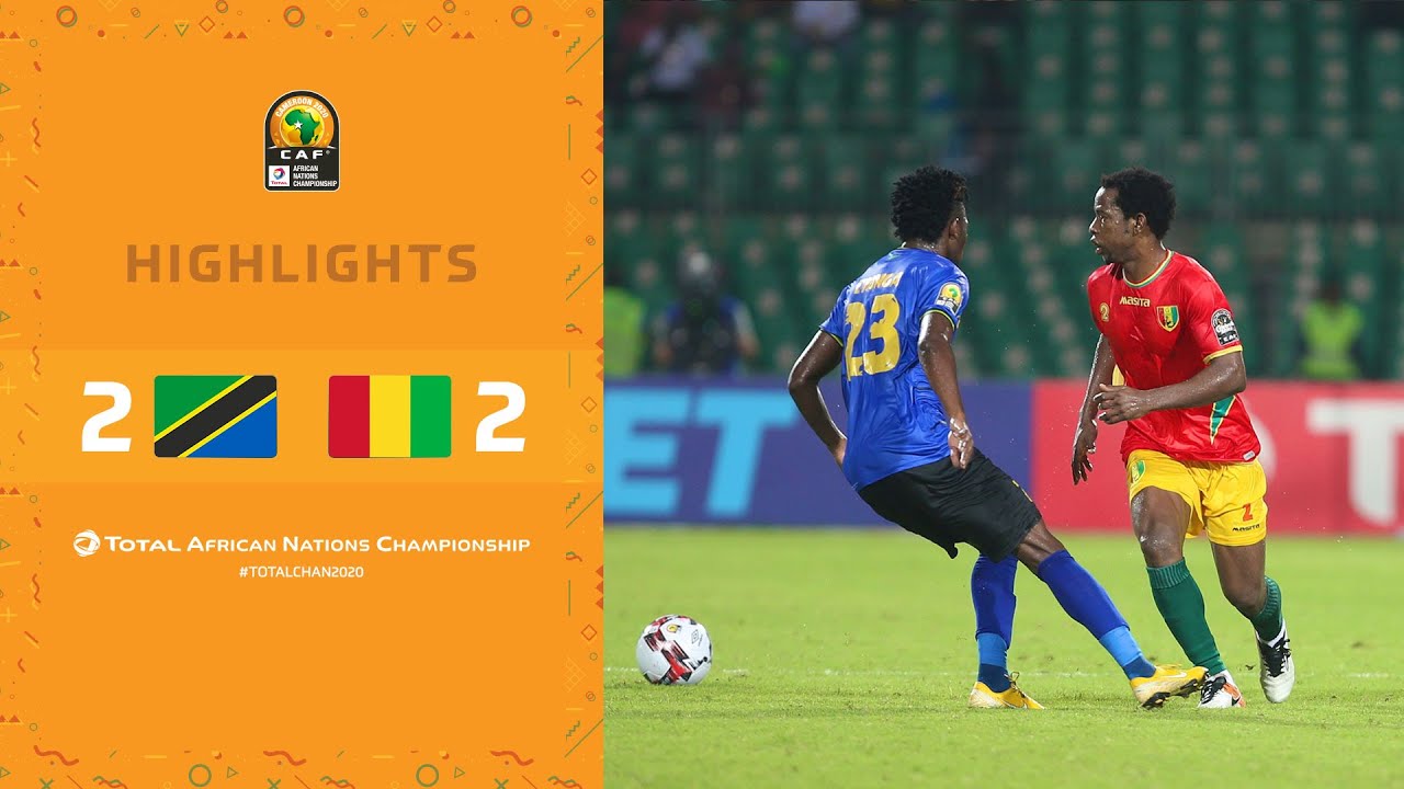 HIGHLIGHTS | Total CHAN 2020 | Round 3 - Group D: Tanzania 2-2 Guinea