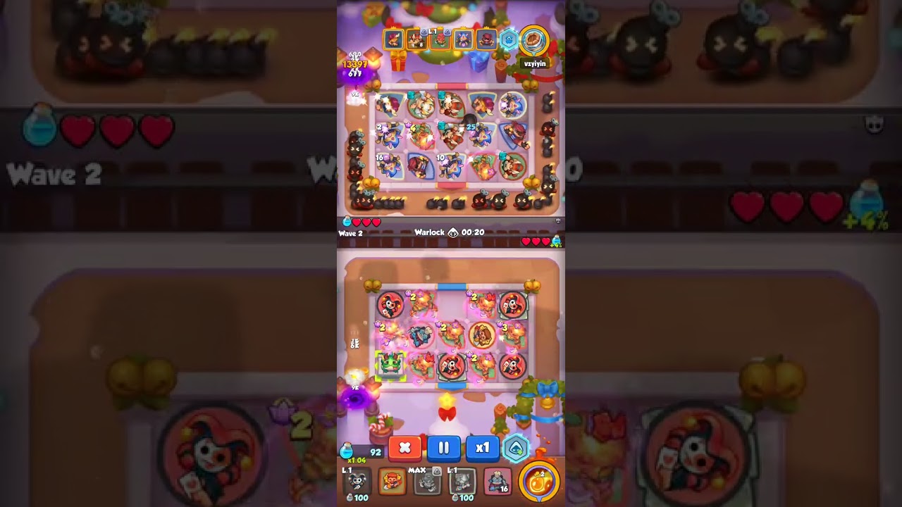 Blade Dancer level 9 vs Valkyrie level 9 | Rush Royale Deck