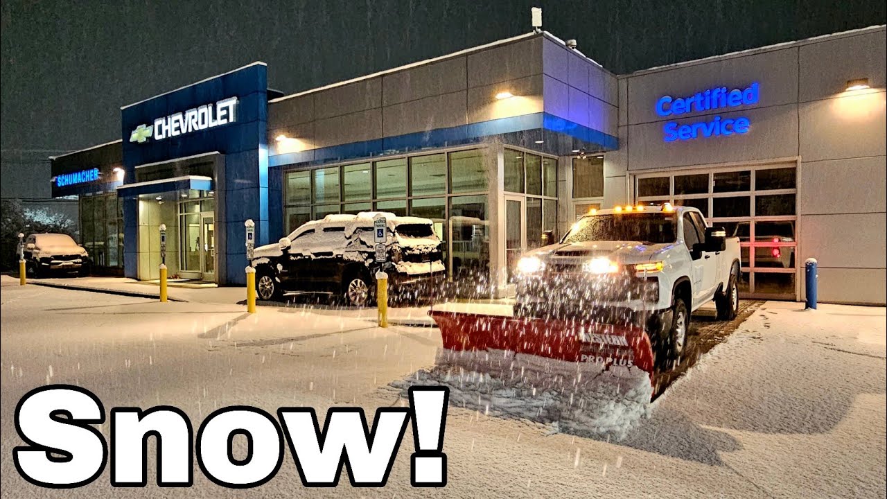 NJ Dealership gets snowfall - Snow is a SCAM in 2025