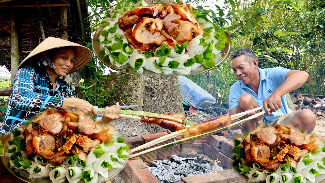 Giò Heo Rút Xương Nướng Mật Ông | Quán Ăn Miền Quê Của Mẹ Hôm Nay Rộn Tiếng Cười | KBMQ T170