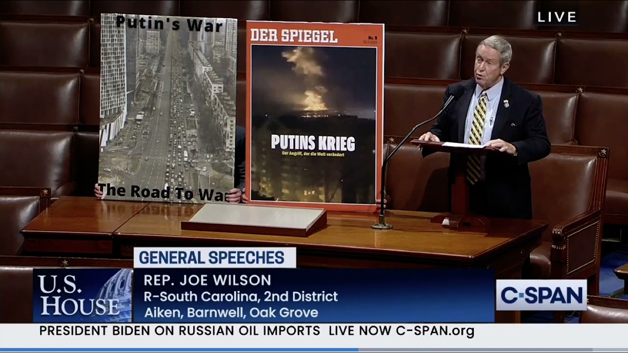 Rep. Joe Wilson: 'Putin's War'