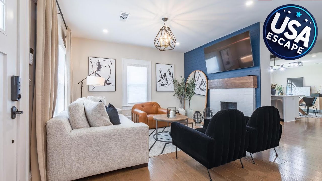 Blue Haven ATL Modern 4 Bedroom Retreat with Deck 10 Minutes to Downtown | United States ⭐