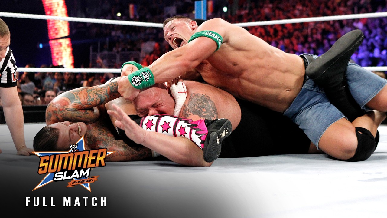 ПОЛНЫЙ МАТЧ: CM Punk против John Cena против Big Show | Матч &laquo;Тройная угроза&raquo; за титул чемпиона WWE