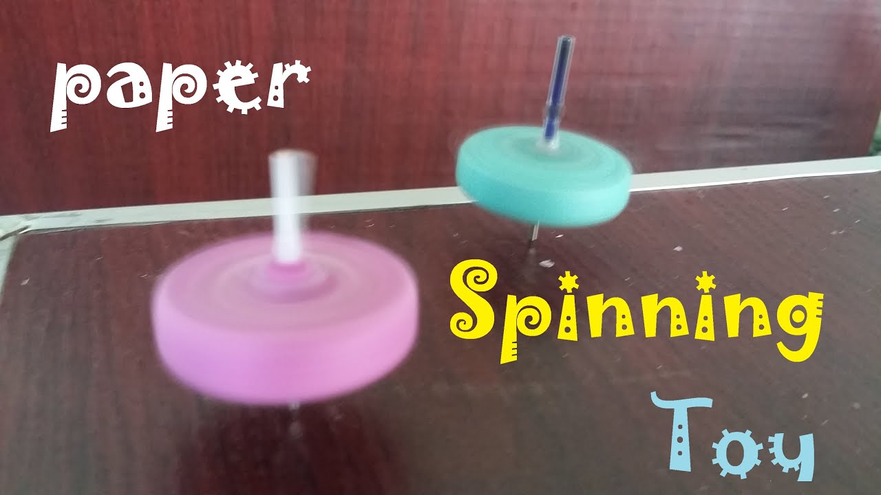 How to make a Paper Spinning Toy  -  Making toy