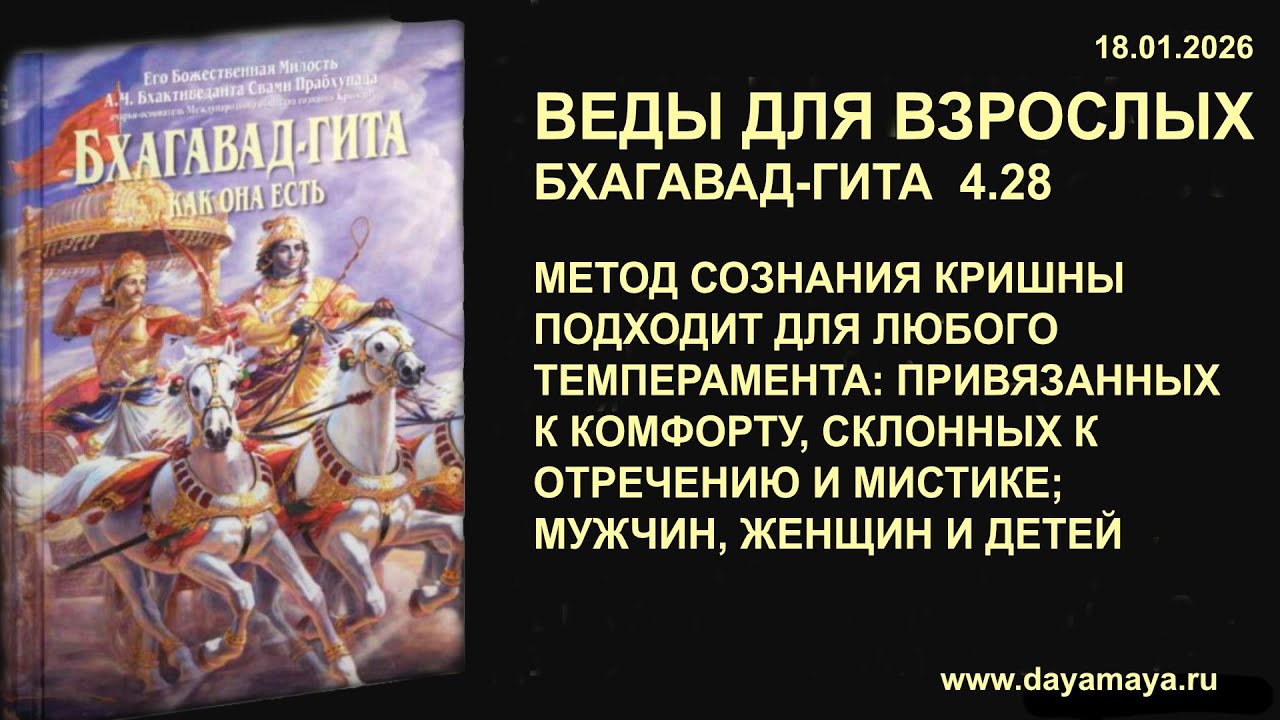 Веды для взрослых. Бхагавад-гита 4.28