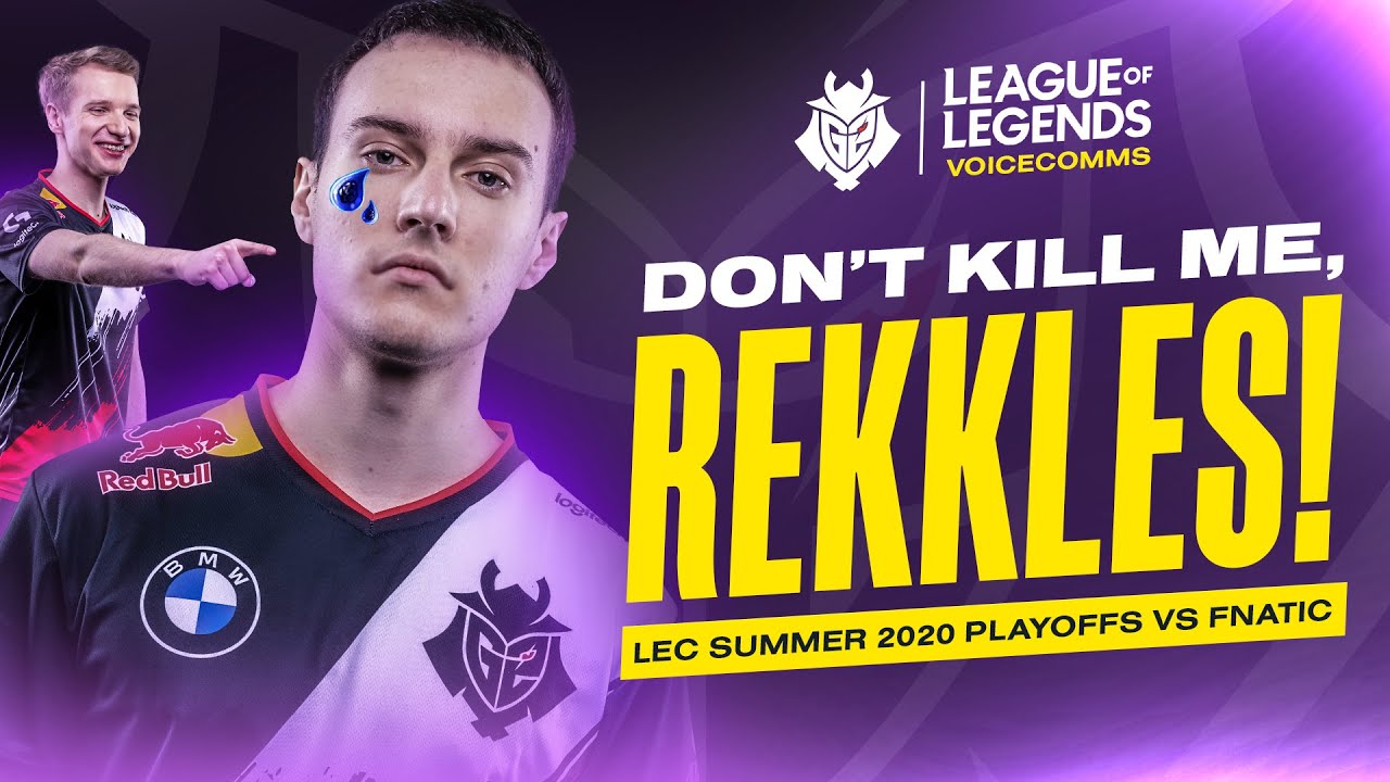 Don't Kill Me, Rekkles! | LEC Summer 2020 Playoffs G2 vs FNATIC Voicecomms
