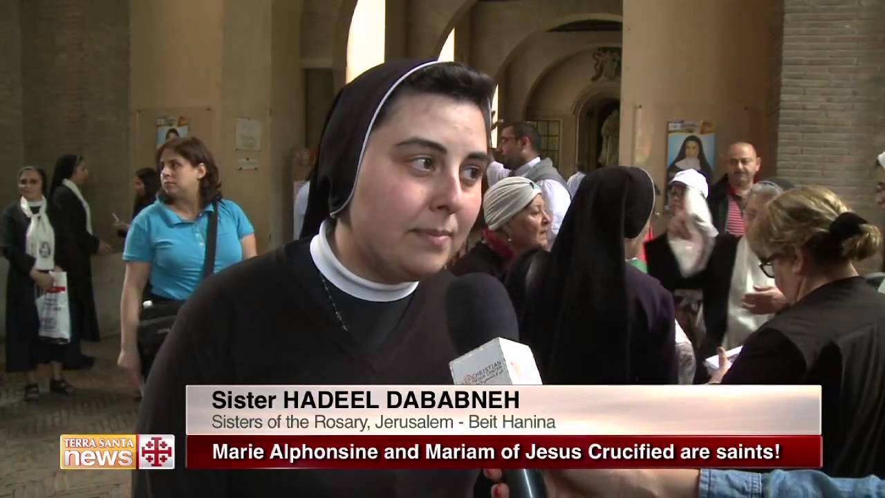 Marie Alphonsine and Mariam of Jesus Crucified are saints!