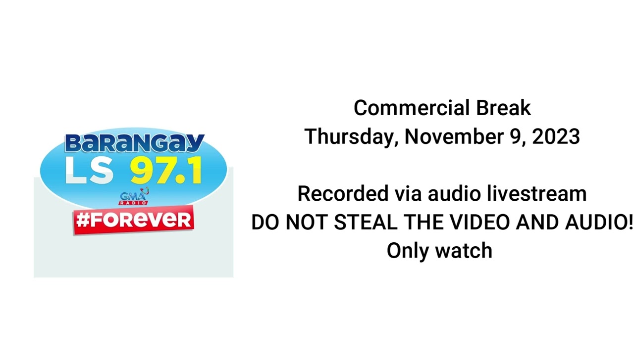 Barangay LS 97.1: Talk To Papa Commercial Break (11/09/23)