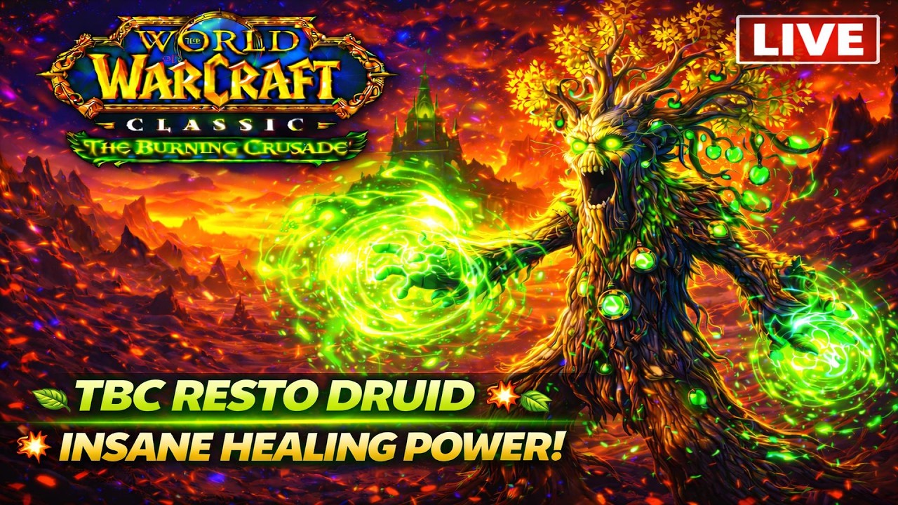 Resto Druid is BROKEN in TBC?! 🌿 Insane Healing Power | TBC Classic LIVE
