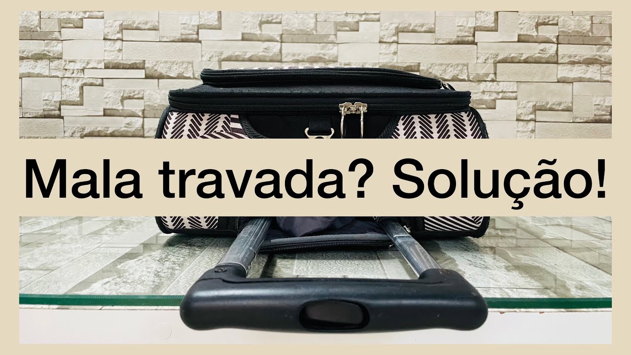 Mala de viagem travada - Botão quebrado - Como soldar plástico