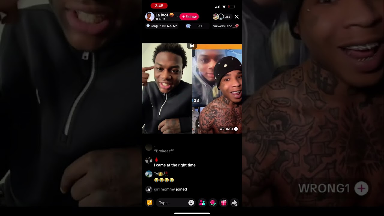 brokeasf on live with la loot tiktok 