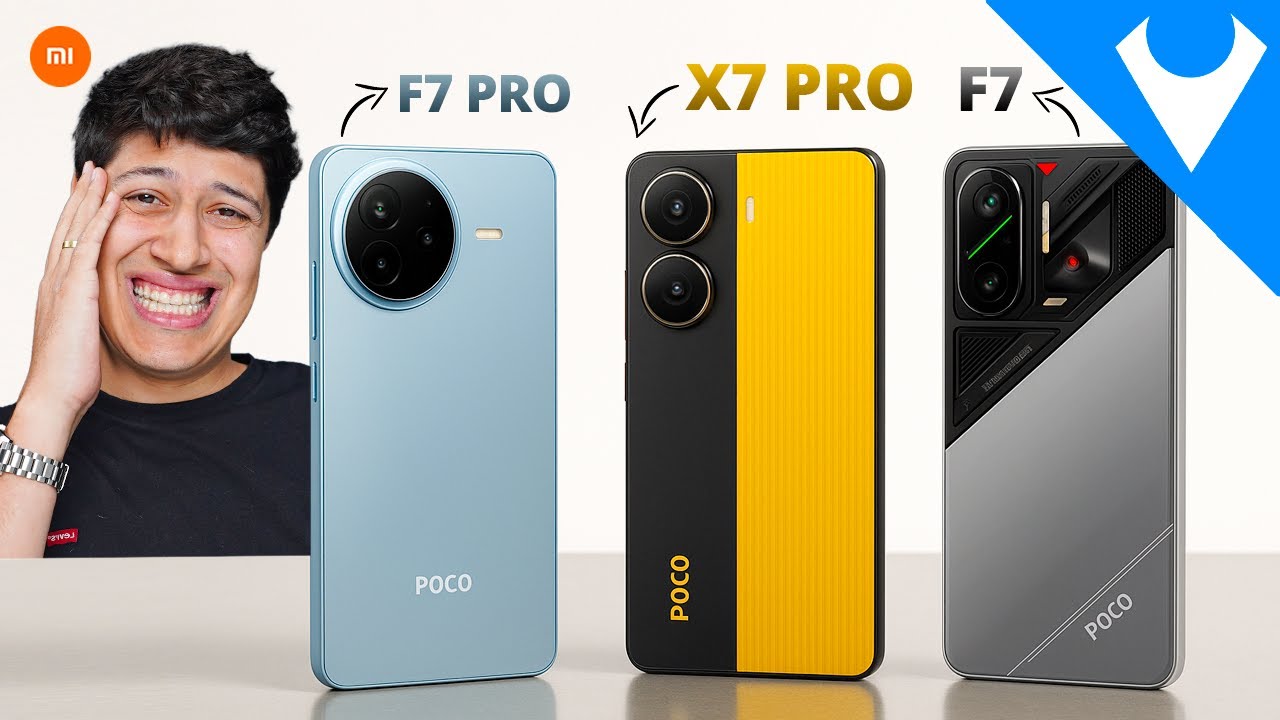 e agora que o preço caiu? POCO X7 PRO vs POCO F7 vs POCO F7 PRO!
