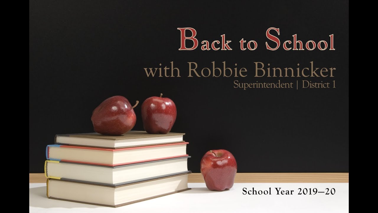 Back to School: Superintendent Robbie Binnicker