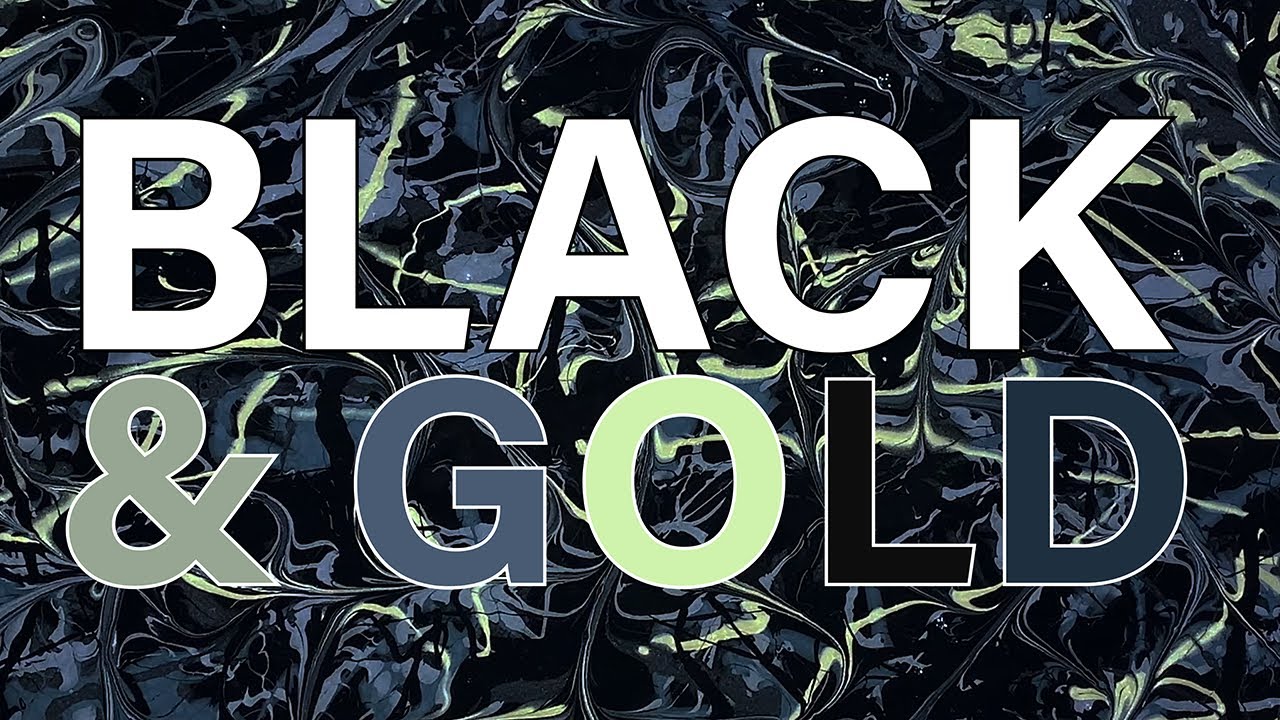 The ALLURE of Darkness: Black and Gold ABSTRACT ART