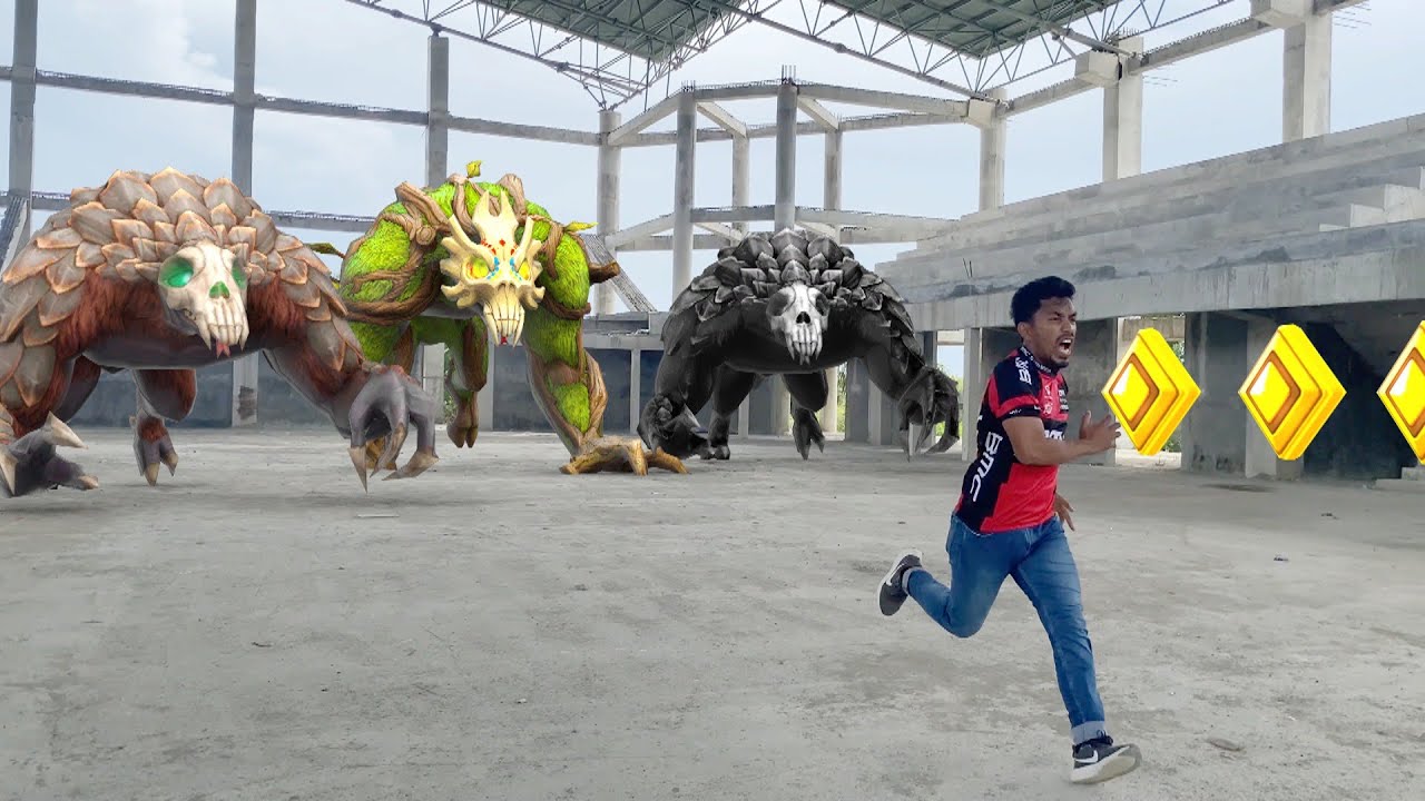 Temple Run Blazing Sands And Lost Junggle In Real Life - Trio TEMPLE RUN | Temple run In GOR PCC