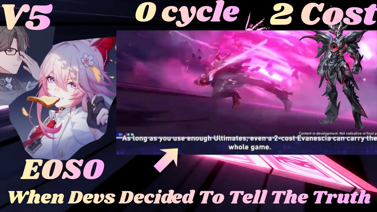 [HSR 4.2v5] Creators Themselves Admit Her Strength! Evanescia 2 LIMITED COST 0 cycle MoC12 Calamity
