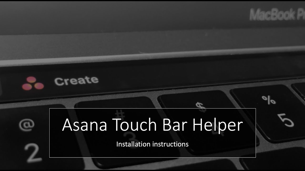 How to create an Asana button on your Macbook Touch Bar