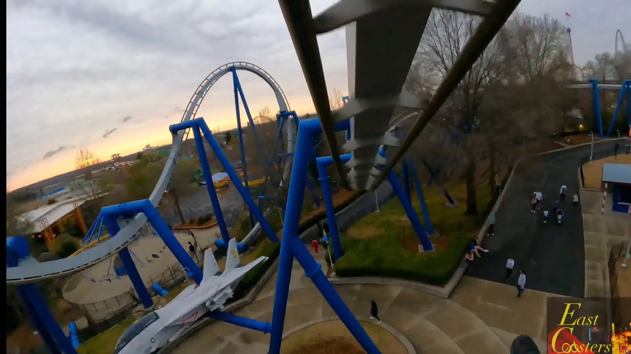 Afterburn POV 4K 60fps Horizon Leveled Carowinds’ Most INTENSE Coaster ,NC