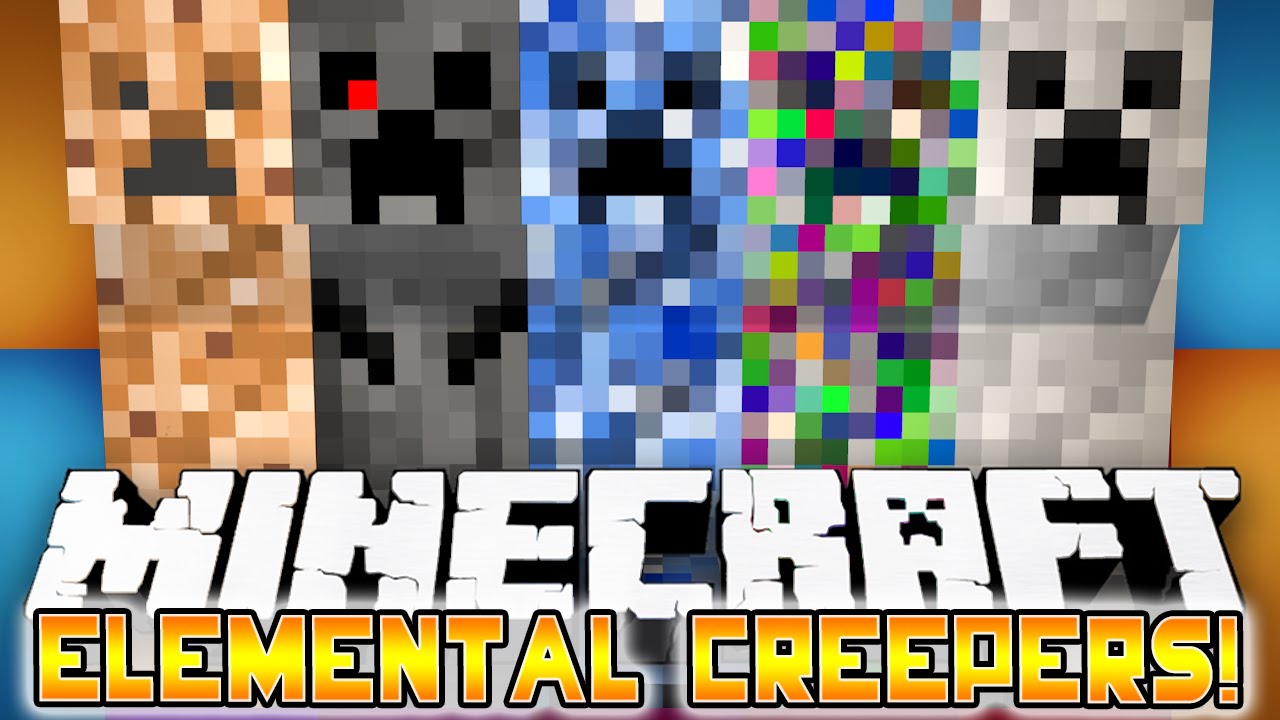Minecraft Mods: CAKE & COOKIE CREEPERS! Elemental Creepers Mod! - (Mod Showcase Minecraft)