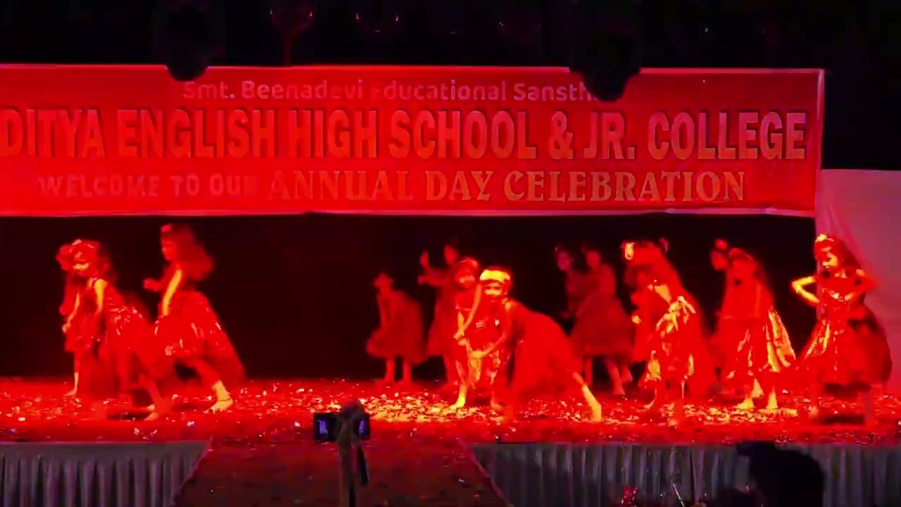 Hawa Hawai Dance 1st std Girls Annual day 2025-2026 Aditya English high school and jr college.