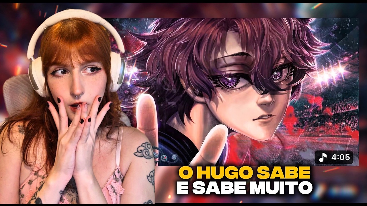 ESSE PERSONAGEM É INCRIVEL | REACT: Hugo (Blue Lock) | Engrenagem | AniRap - Mila Meiwe