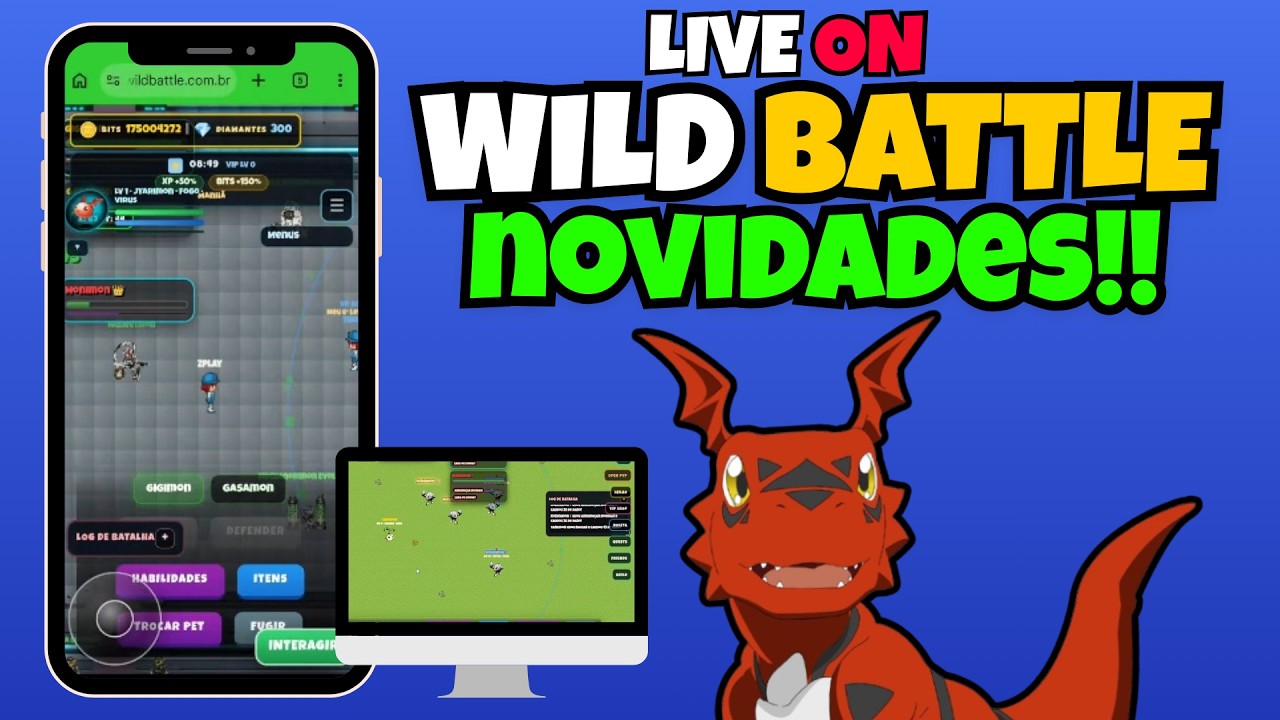 OPA LIVE DE NOVIDADES!! COLA AE NO MUNDO WILD BATTLE