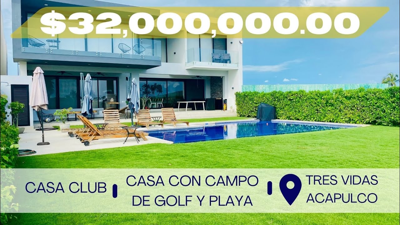 🌊 Vive el Paraíso | Residencia Exclusiva en 3 Vidas Acapulco con Vista y Campo de Golf