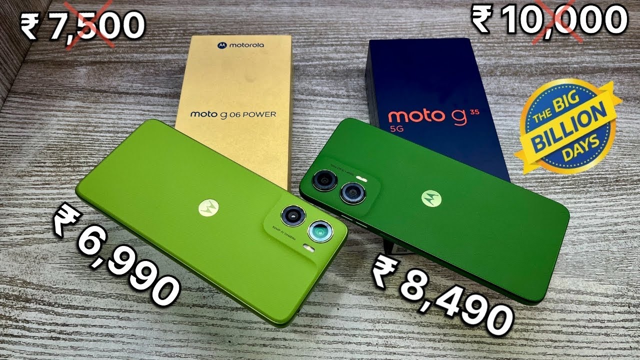 Moto G06 Power vs Moto G35 5g - Best Konsa ? | Gaming Processor 🎮| Best Camera 📸 | Flipkart BBD sale