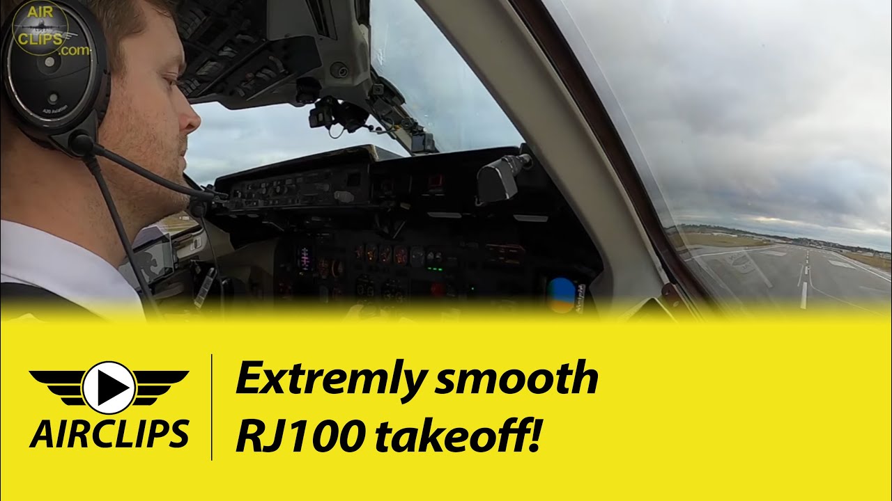 Big Plane for a Small Airport! RJ100 Takeoff from Bromma, Sweden! [AirClips]