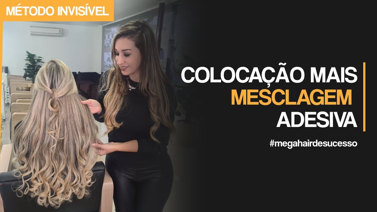 MEGA HAIR ADESIVO - COMO APLICAR E MESCLAR AS CORES