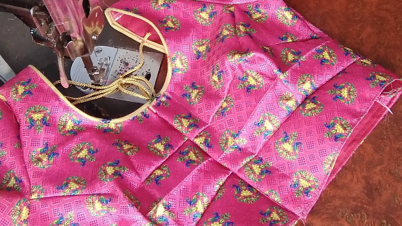 4 Tucks blouse Full stitching tutorial 🥰 || #fashion #blouse #youtubevideo 
