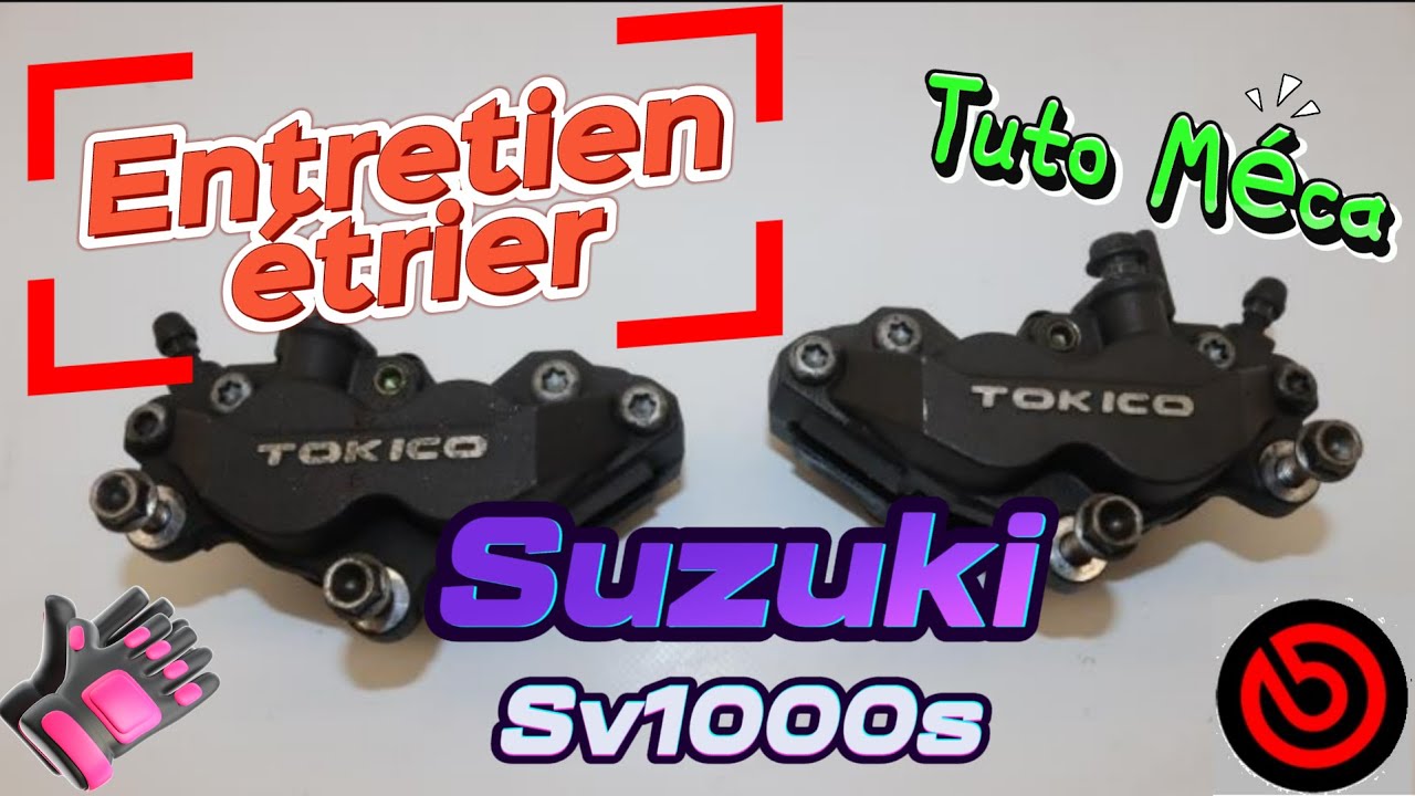 Entretien étrier de freins Tokico Suzuki SV1000 tuto méca