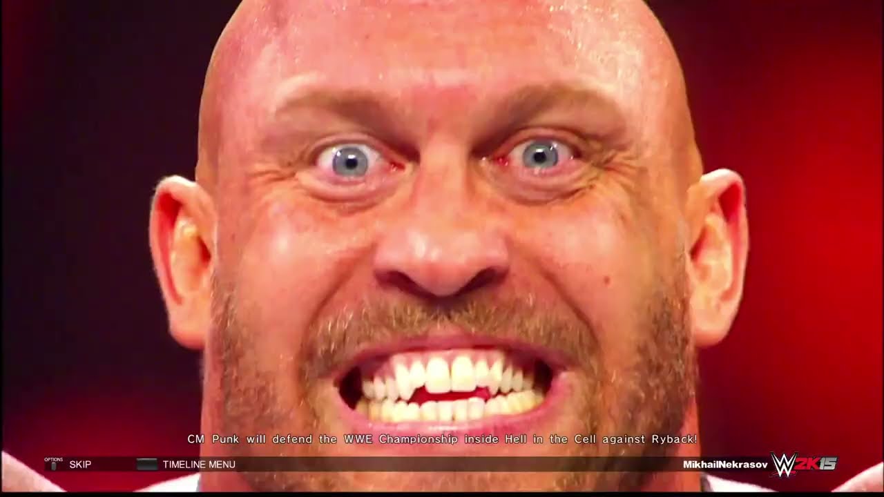 Hustle, Loyalty, Disrespect: CM Punk vs Ryback - WWE 2K15 Showcase #14 - Hell In A Cell