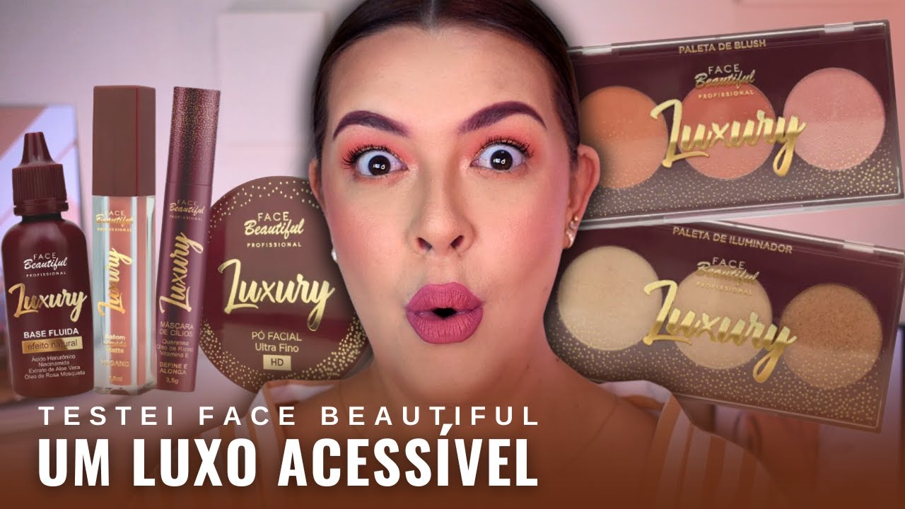 TESTEI A LINHA LUXURY, da Face Beautiful | Passou no teste do suor? | #jéroese