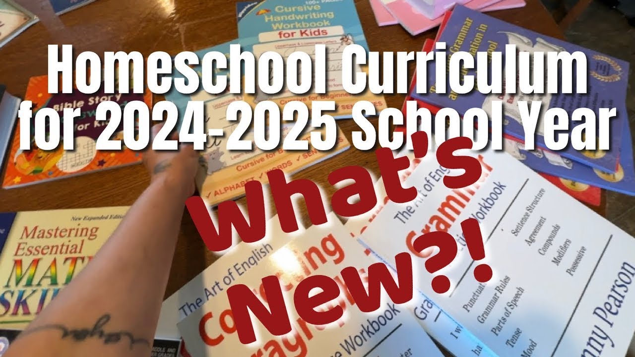 What's New Homeschool Year For 2024-2025 | Curriculum Unboxing | Homeschool 2024