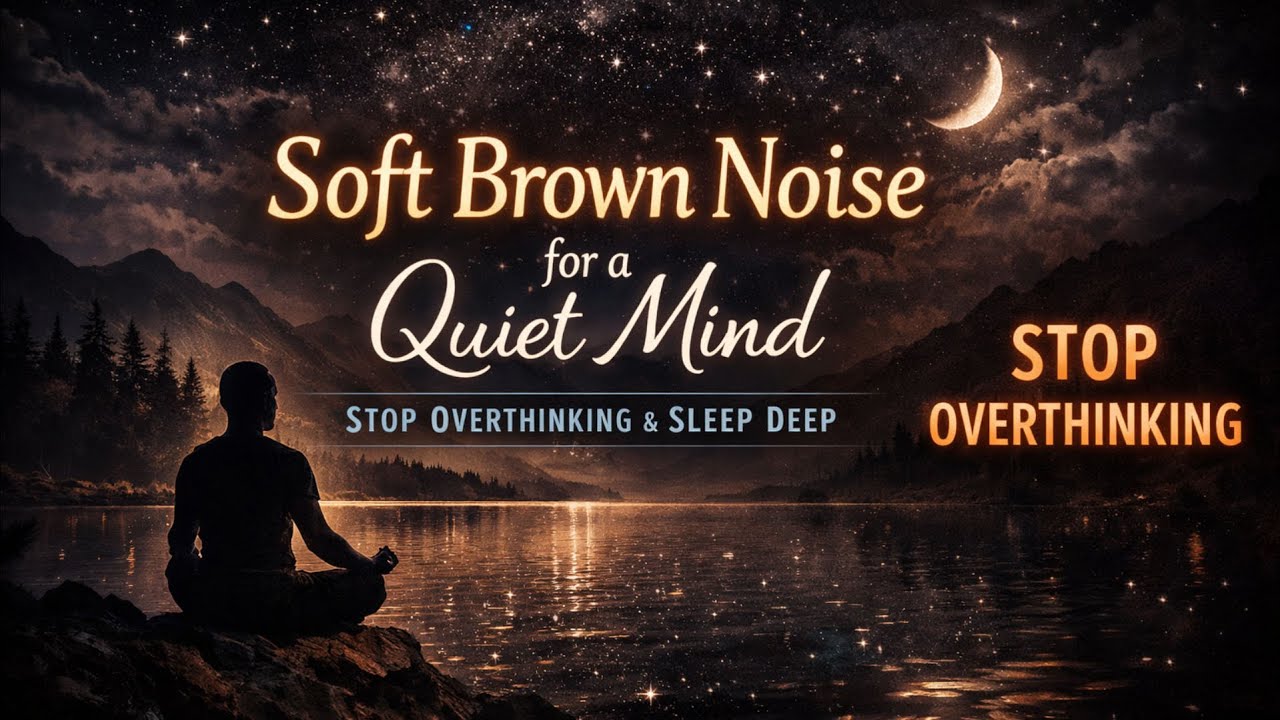 Soft Brown Noise for a Quiet Mind | Stop Overthinking & Sleep Deep (8 Hours)